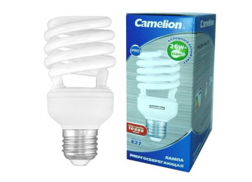 Лампа люминесцентная FC-AS-T2-26W-827-E27-Camelion