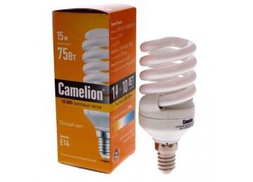 Лампа люминесцентная CF AS T2 15W-842-E14 Camelion