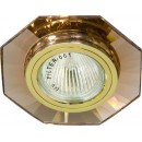 8120-2/(CD3011) коричневый-золото, G5.3 MR16 декоративный со стеклом