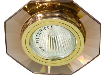 8120-2-(CD3011) коричневый-золото, G5.3 MR16 декоративный со стеклом 