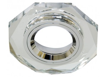 2050-2-(CD3026) серебро-серебро, G5.3 MR16 декоративный со стеклом 