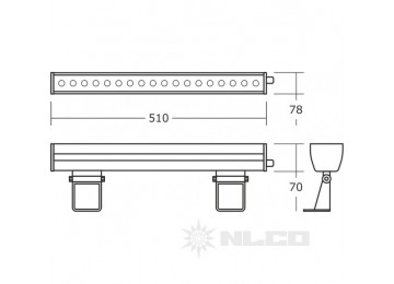 DSL(RGB)15-02-M-55 угол рассеивания 30°