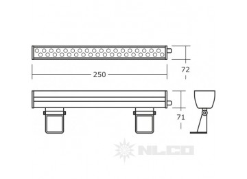 DSL13-03-W-56 прозрачные линзы,угол рассевания 35°