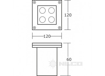 DSS(RGB)4-15-M-55 угол рассеивания 30°