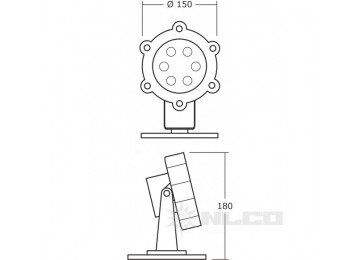 DSS(RGB)6-11-M-55 угол рассеивания 30°