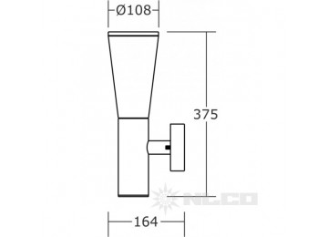 DSW9-29-C-02(S) модель без датчика движения, цвет корпуса - серый