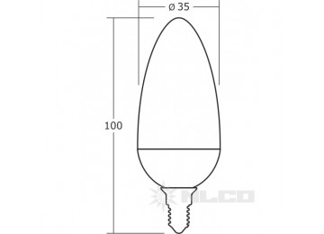 HLB05-35-W-02(E14) цоколь E14