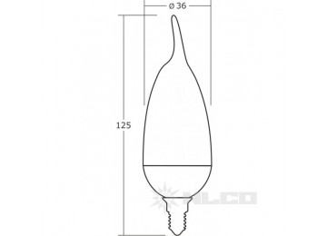 HLB07-38-C-02(E14) цоколь E14