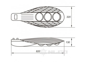 OCR150-23-W-82 Угол рассеивания 120°X90°