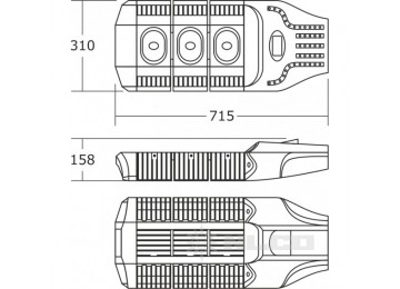 OCR150-35-NW-85 угол света 160°х120°