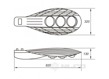 OCR180-24-NW-82 Угол рассеивания 120°X90°