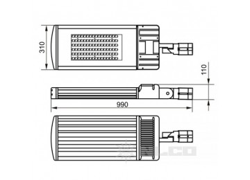 OCR75-03-W-82 угол рассеивания 160°х70°