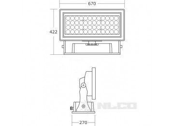 OSF(RGB)450-11-M-55 угол рассеивания 30°