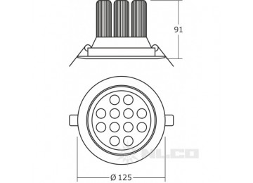 TRD14-07-NW-52 угол рассеивания 15°