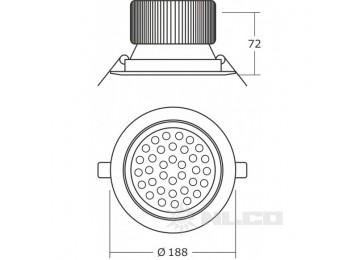 TRD23-14-C-61 угол рассеивания 60°