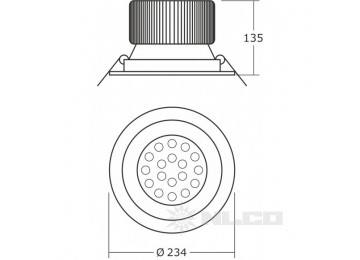 TRD39-19-NW-55 угол рассеивания 30°