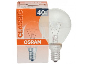 Лампа накаливания E14,E27 шарик Osram