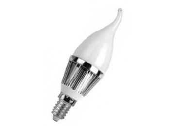Лампа FL-LED-BA 4W 230V E14 3000К 300lm (свеча на ветру) 37x123mm 