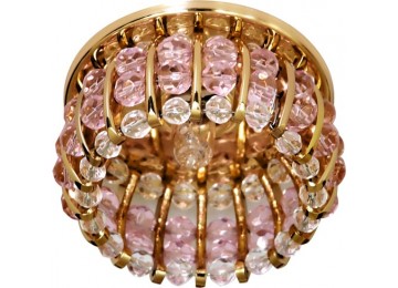 Светильник 2119 CD JCD9 35W G9 прозрачный-розовый, золото (с лампой) 