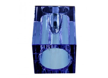 Светильник JD130-BL 20w G4 синий кристалл, декоративный под галогенную лампу G4 