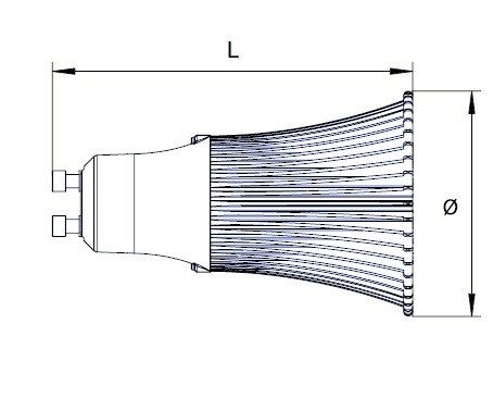 Галогеновая лампа BLV 50 Ватт GU10
