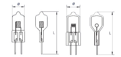 Галогеновая лампа BLW PIN-TYPE 75 Ватт GY6.35