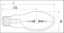 металлогалогенная лампа BLV HST-SE 150 Ватт E40